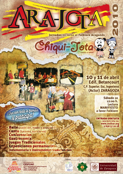 Arajota 2010 nueva edición, horarios y programación