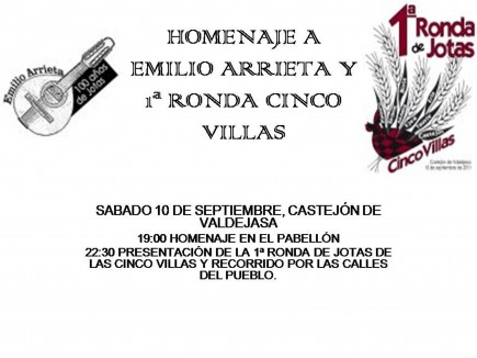 Gran Ronda de las Cinco Villas y Homenaje Emilio Arrieta (jotero de Castejón de Valdejasa)