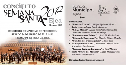 Concierto Semana Santa 2012. Banda Municipal de Ejea