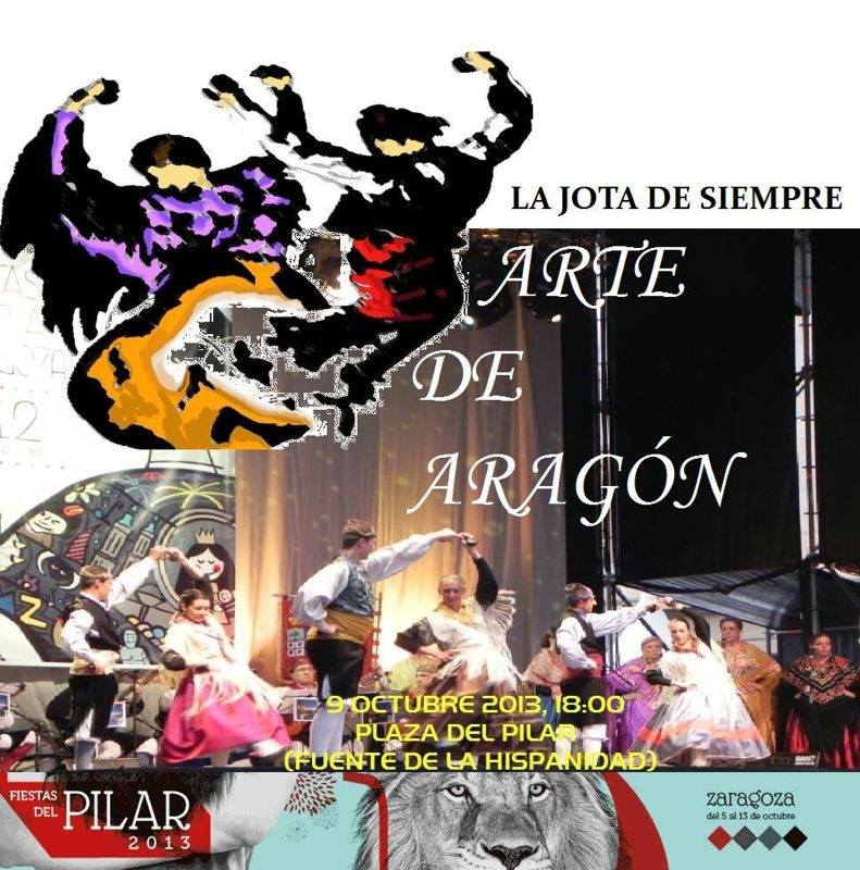 Arte de Aragón actuará en la plaza del Pilar el 9 de octubre