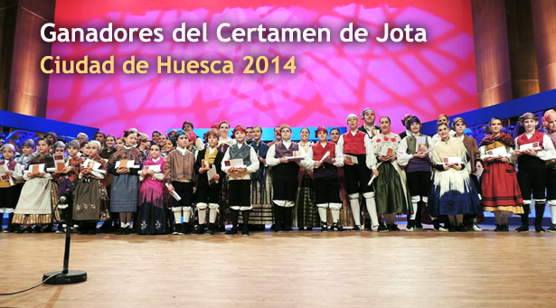 Campeones del Certamen de jota aragonesa Ciudad de Huesca 2014