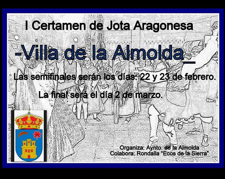 Premios del I Certamen de jota Aragonesa Villa de la Almolda 2014