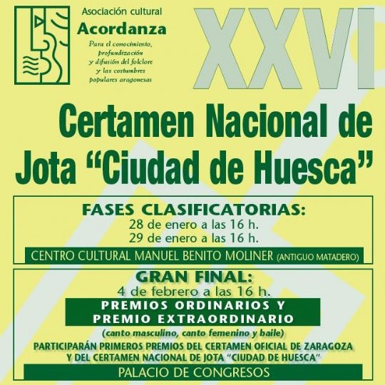 XXVI Certamen Nacional de Jota Ciudad de Huesca